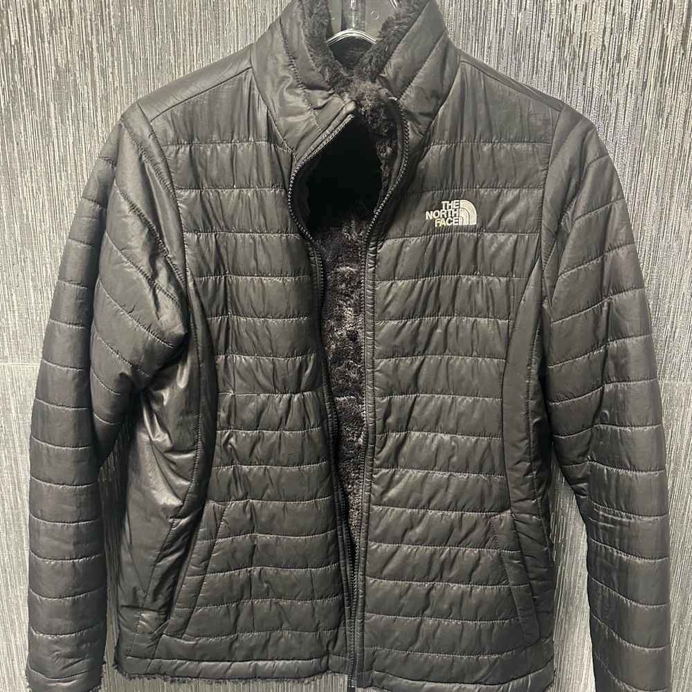 Girls size XL North Face reversible jacket